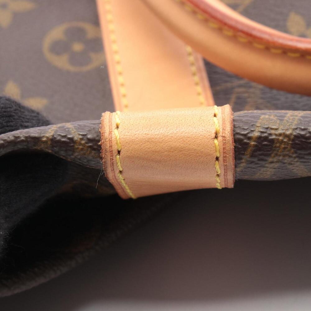 LOUIS VUITTON Authentic Brown Monogram Leather Keepall 45 Boston Bag - Picture 7 of 8